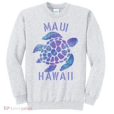 Maui Hawaii Beach Design / Tribal Turtle Gift Sweatshirt