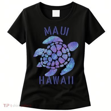 Maui Hawaii Beach Design / Tribal Turtle Gift Women's T-Shirt