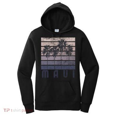 Maui Hawaii Beach Summer Vacation Vintage Gift Women's Hoodie