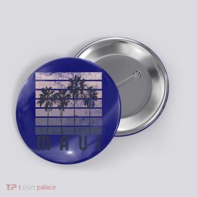 Maui Hawaii Beach Summer Vacation Vintage Gift Button