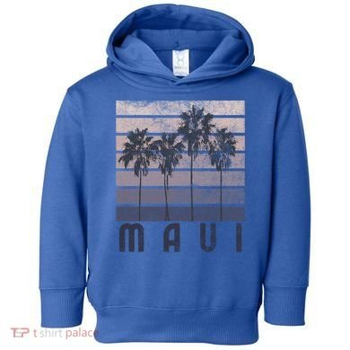 Maui Hawaii Beach Summer Vacation Vintage Gift Toddler Hoodie