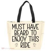 Must Have Beard To Enjoy This Ride Tote Bag thumb 0