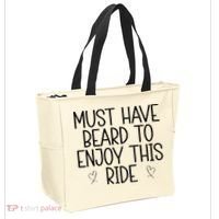 Must Have Beard To Enjoy This Ride Tote Bag thumb 2