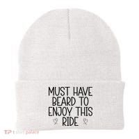 Must Have Beard To Enjoy This Ride Beanie thumb 0