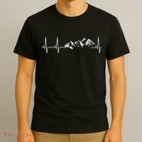 Mountain Heartbeat Best Mountain Climbing Hiking T-Shirt thumb 3
