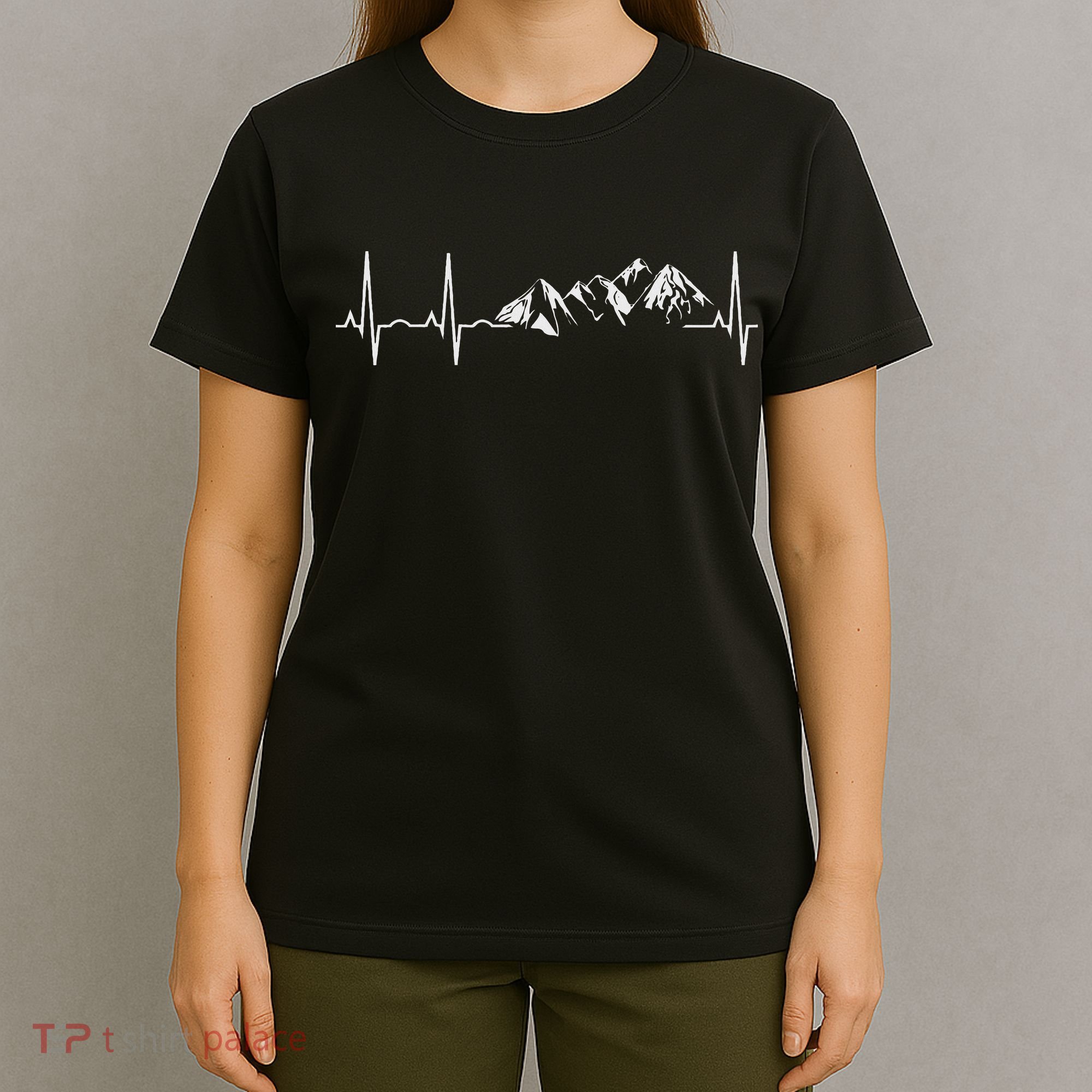 Mountain Heartbeat Best Mountain Climbing Hiking T-Shirt