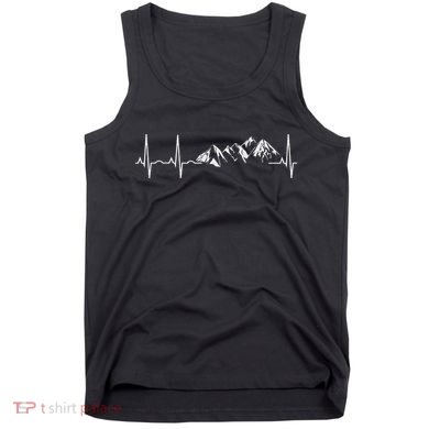 Mountain Heartbeat Best Mountain Climbing Hiking Tank Top