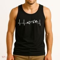Mountain Heartbeat Best Mountain Climbing Hiking Tank Top thumb 3