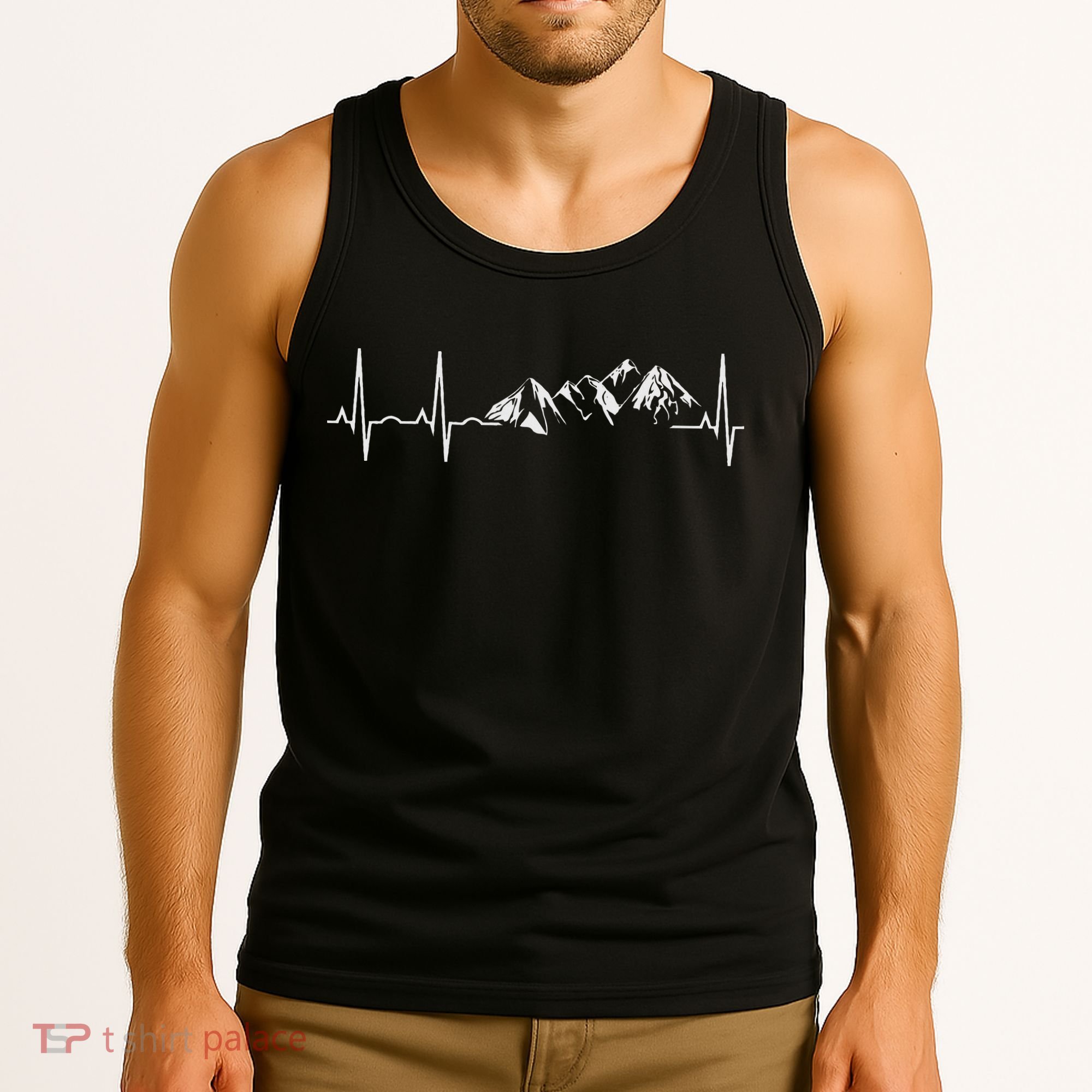 Mountain Heartbeat Best Mountain Climbing Hiking Tank Top