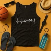 Mountain Heartbeat Best Mountain Climbing Hiking Tank Top thumb 4