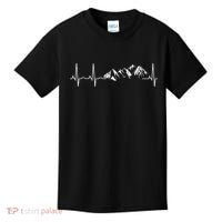 Mountain Heartbeat Best Mountain Climbing Hiking Kids T-Shirt thumb 0