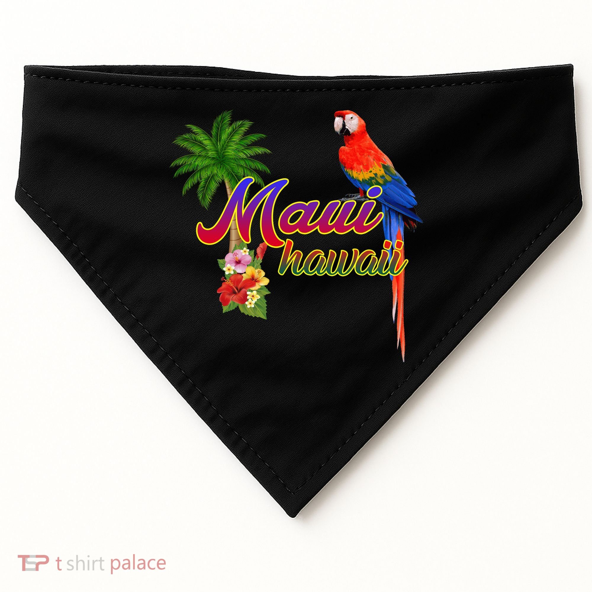 Maui Hawaii Beach Aloha Great Gift USA-Made Doggie Bandana