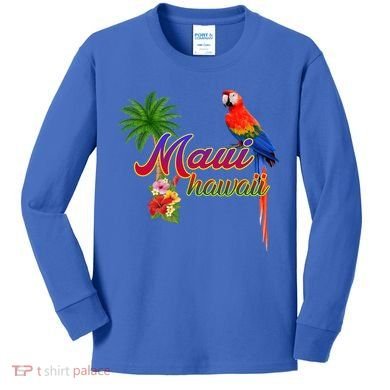 Maui Hawaii Beach Aloha Great Gift Kids Long Sleeve Shirt