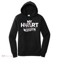 My Heart Belongs To A Marine Women's Hoodie thumb 0
