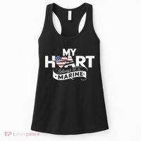 My Heart Belongs To A Marine Women's Tank Top thumb 0