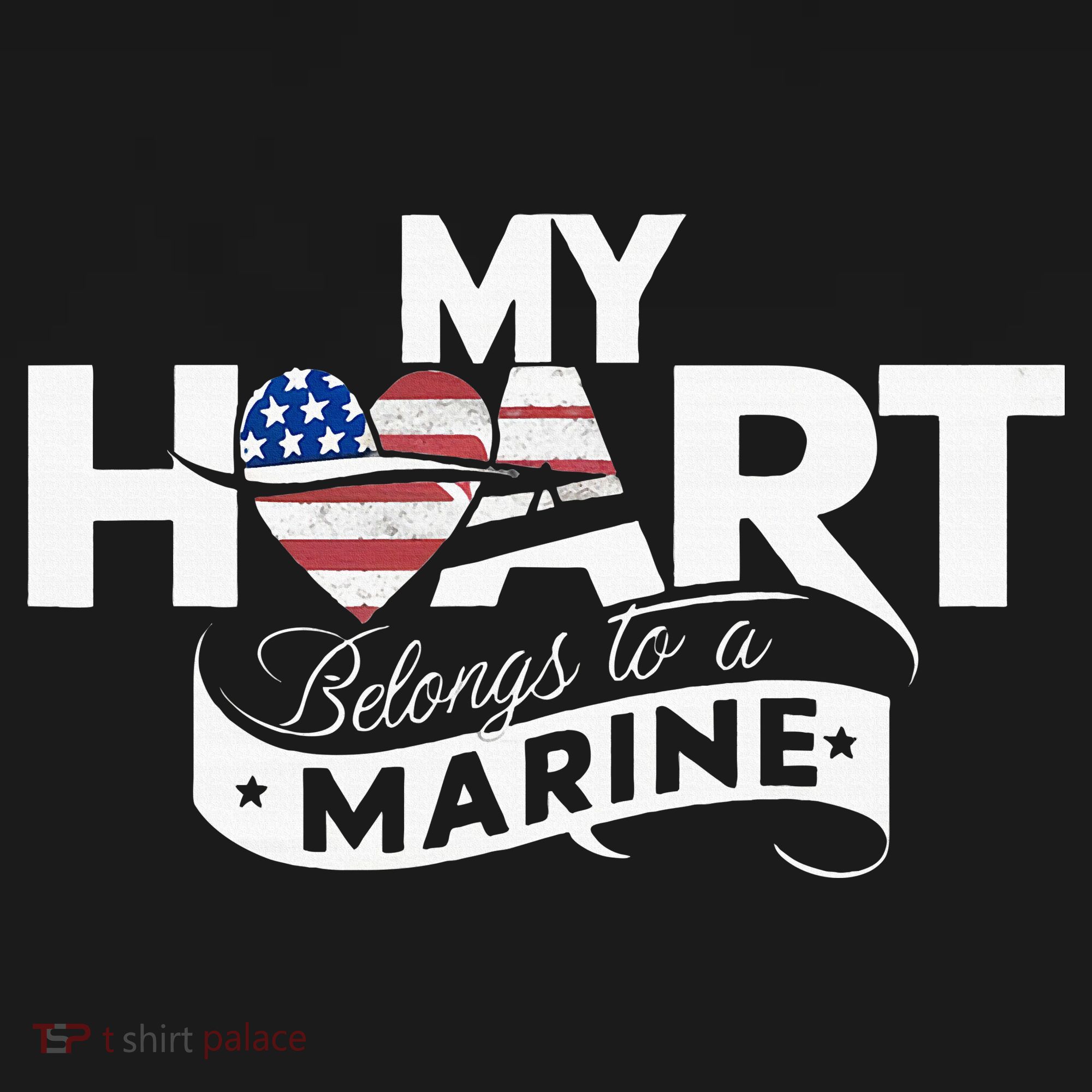 My Heart Belongs To A Marine Women's Tank Top