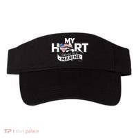 My Heart Belongs To A Marine Visor thumb 0
