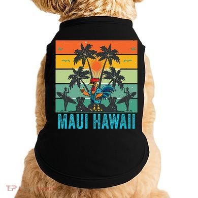Maui Hawaii Beach Coconut Rooster Doggie Tank