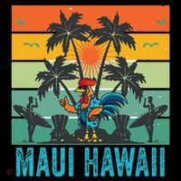 Maui Hawaii Beach Coconut Rooster Coffee Mug thumb 5