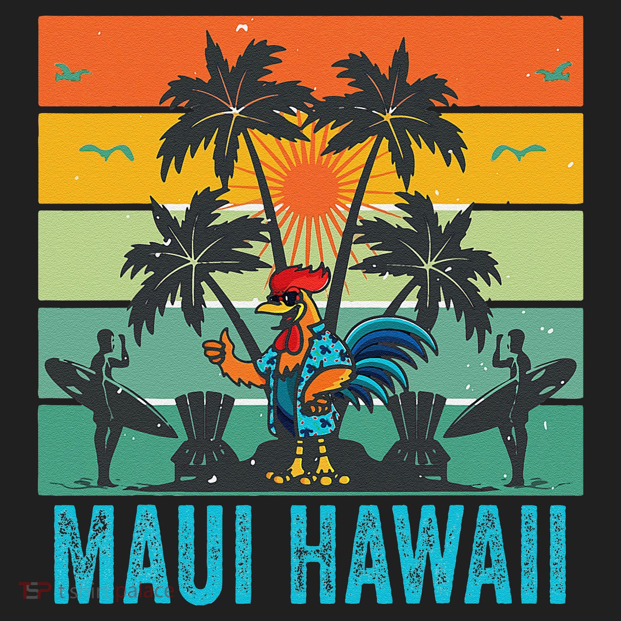 Maui Hawaii Beach Coconut Rooster Beanie