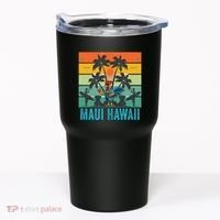 Maui Hawaii Beach Coconut Rooster Tumbler thumb 0