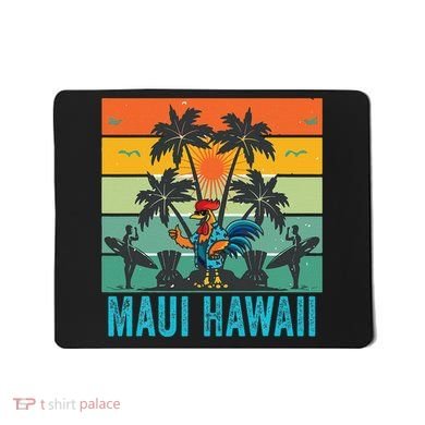 Maui Hawaii Beach Coconut Rooster Mousepad