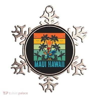 Maui Hawaii Beach Coconut Rooster Ornament