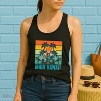 Maui Hawaii Beach Coconut Rooster Women's Tank Top thumb 2
