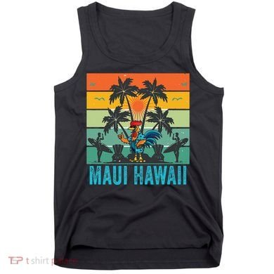 Maui Hawaii Beach Coconut Rooster Tank Top
