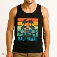 Maui Hawaii Beach Coconut Rooster Tank Top thumb 3