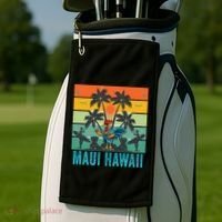 Maui Hawaii Beach Coconut Rooster Golf Towel thumb 2