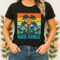 Maui Hawaii Beach Coconut Rooster Women's T-Shirt thumb 2