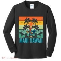 Maui Hawaii Beach Coconut Rooster Kids Long Sleeve Shirt thumb 0