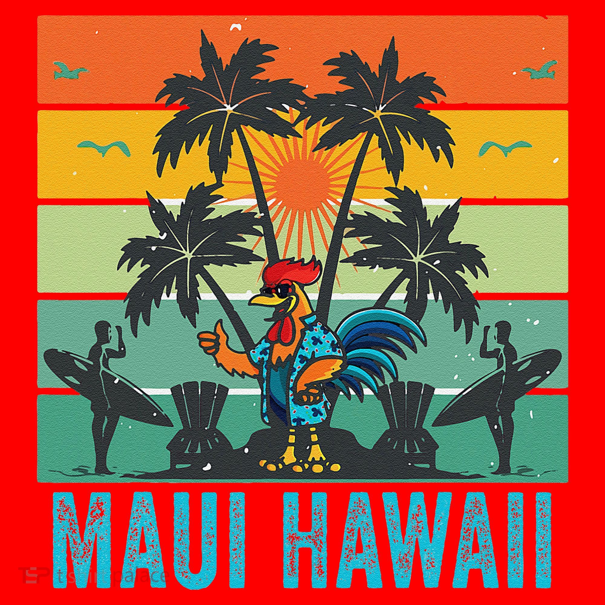 Maui Hawaii Beach Coconut Rooster Santa Hat