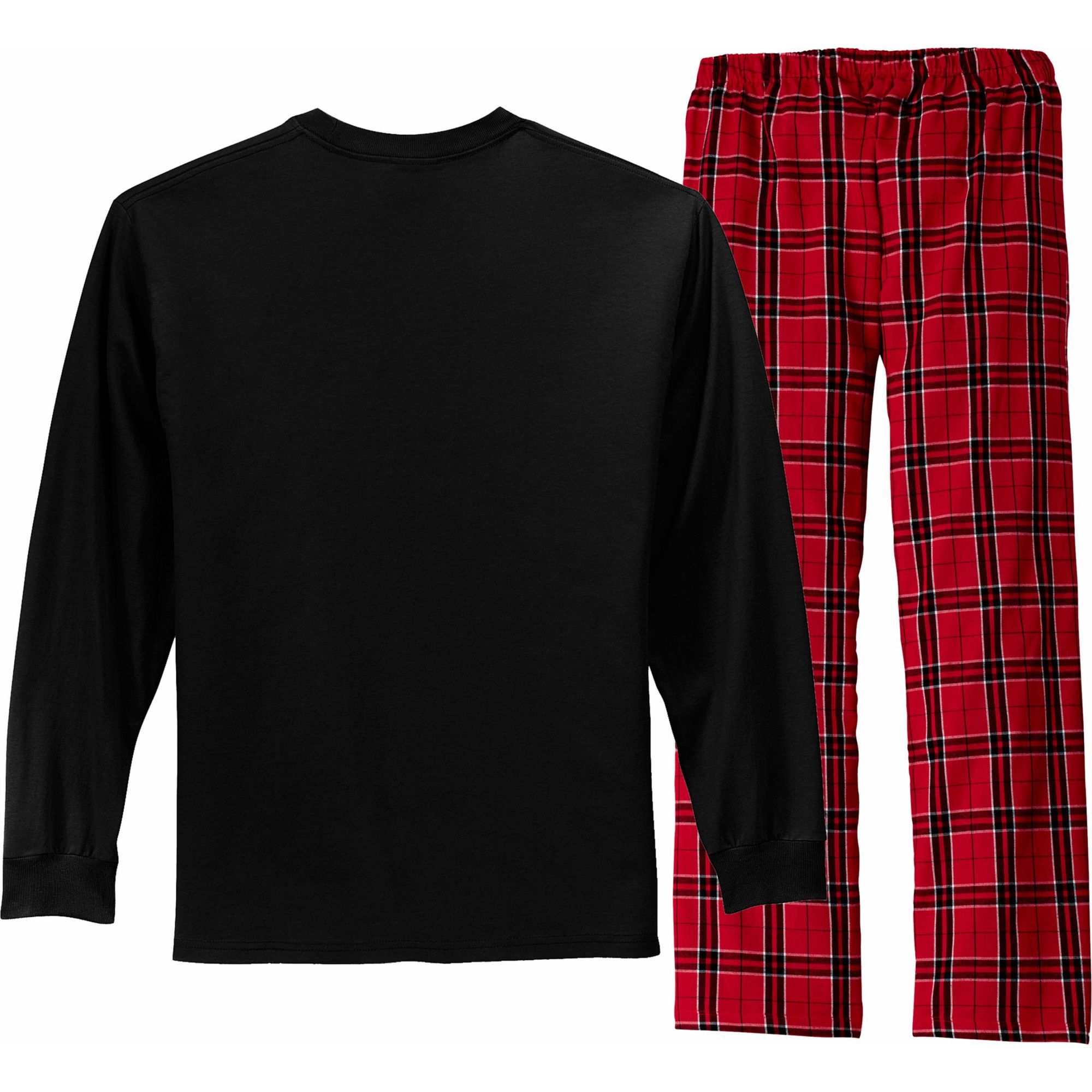 Montana Hiking Bigfoot Nighttime Stroll Mountains & Stars Long Sleeve Pajama Set