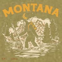 Montana Hiking Bigfoot Nighttime Stroll Mountains & Stars Garment-Dyed Women's Muscle Tee thumb 6