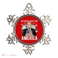 My Heart Beats For America Trump Valentines Day Ornament thumb 0