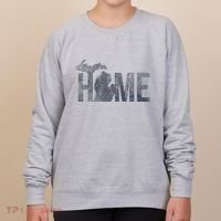Michigan Home Blue And Distressed Women's Sweatshirt thumb 0