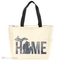 Michigan Home Blue And Distressed Tote Bag thumb 0