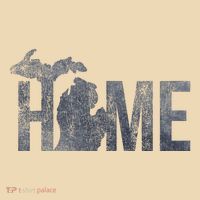 Michigan Home Blue And Distressed Tote Bag thumb 4