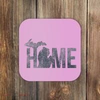 Michigan Home Blue And Distressed Coaster thumb 0