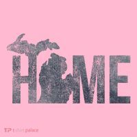 Michigan Home Blue And Distressed Coaster thumb 2