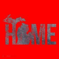 Michigan Home Blue And Distressed Santa Hat thumb 1