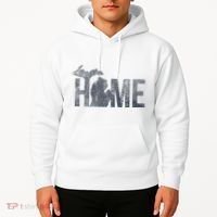 Michigan Home Blue And Distressed Hoodie thumb 2