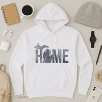 Michigan Home Blue And Distressed Hoodie thumb 3