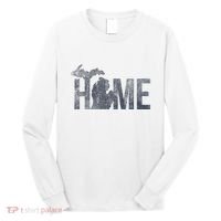 Michigan Home Blue And Distressed Long Sleeve Shirt thumb 0