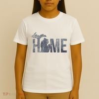 Michigan Home Blue And Distressed T-Shirt thumb 4