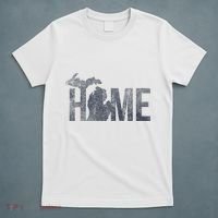 Michigan Home Blue And Distressed T-Shirt thumb 5