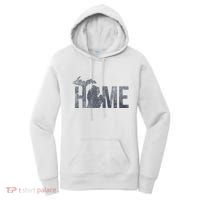 Michigan Home Blue And Distressed Women's Hoodie thumb 0