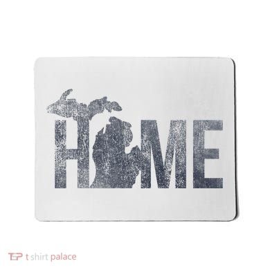 Michigan Home Blue And Distressed Mousepad